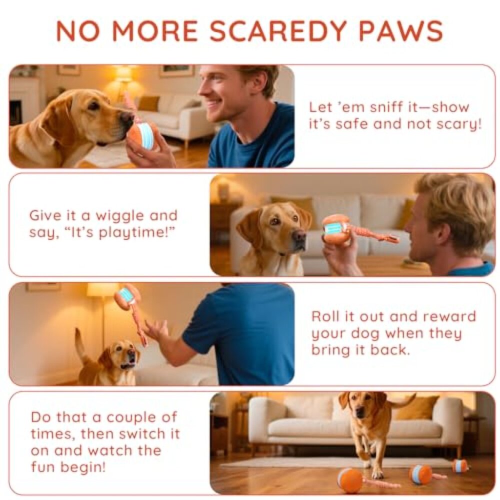 Interactive Dog Toy Automatic Rolling Motion Acti… - image 6